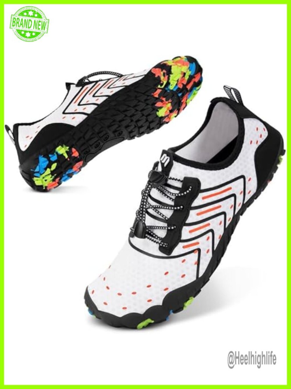 Quick-Dry Barefoot Water Shoes with Drainage Holes, Non-Slip Sole